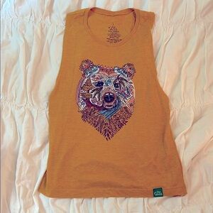 Grand Teton National Park Souvenir Bear Graphic Tank Top